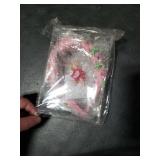 Jeweled Tropical Beach Vacation Flamingo Knotted Headband with Rhinestone Crystals and Wide Top Knot for Women (Flamingo 2)