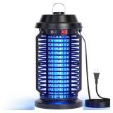 YISSVIC Bug Zapper Outdoor Indoor Waterproof Electric Mosquito Lamp Fly Zapper Killer Effective 4200V Plug in for Home Patio Office Courtyard