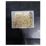 200pcs Map Push Pins, Map Tacks Round Head Map Pins for Travel Map Small Thumb Tacks Marking Pushpins for Cork Board Bulletin Board Picture Photo Home Office School DIY Craft (Gold)
