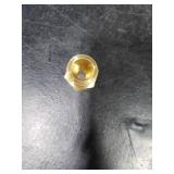 JUWO 3/8 Flare x 1/2 NPT Male Brass Tube Fitting for Propane, LP and Natural Gas, Fuel, Half-Union (1-Pack)