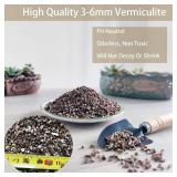 Natural Coarse Vermiculite 10QT for Plants Organic Occurring Mineral Potting Mix Medium for Potted Plants, Hydroponics, Terrariums, Orchids, Mushroom Or Reptile Habitats