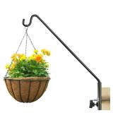 ERYTLLY Extended Rail Hook Fence Deck Heavy Duty Bird Feeder Hook 360 Degree Rotary and Length Adjustable Plant Bracket for Bird Feeders, Planters, Suet Baskets, Lanterns, Wind Chimes and More