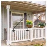 ERYTLLY Extended Rail Hook Fence Deck Heavy Duty Bird Feeder Hook 360 Degree Rotary and Length Adjustable Plant Bracket for Bird Feeders, Planters, Suet Baskets, Lanterns, Wind Chimes and More
