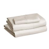 Amazon Basics Lightweight Super Soft Easy Care Wrinkle Free Microfiber 3 Piece Bed Sheet Set with 14-Inch Deep Pockets, Twin, Beige, Solid, Kids, Men & Women Bedding