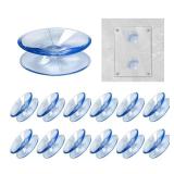 Double Sided Suction Cups, 40mm/1.57 inch, 12 Pack, for Glass Table Top Spacers and Mirrors (12, 40mm)