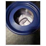 Twinsing 4.5L/1.2Gal Dog Water Bowl, No Spill Stainless Steel Slow Water Bowl for Medium Large Dogs, Large Capacity Splash Proof Slow Drinking Water Bowls with Anti-Slip Mat for Mess Drinkers, Blue