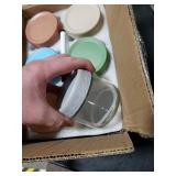 DRKIO 10 Oz Overnight Oats Containers with Lids - 6 Pack Glass Storage Jars with Airtight Lids Wide Mouth Mason Food Jars Great for Meal Prep Salad Chia Pudding Snacks Yogurt Sugar Spice Cereal