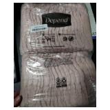 Depend Fresh Protection Adult Diapers, Incontinence & Postpartum Bladder Leak Underwear for Women, Disposable, Maximum, Large, Blush, 72 Count (2 Packs of 36), Packaging May Vary