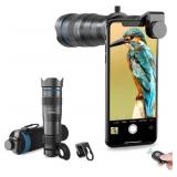 High Power 28x HD Phone Telephoto Lens with Remote Shutter Works with iPhone X/XR Samsung Pixel Android Any Smartphones