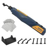 Bucasso Cordless Pen Sander, 5-Speed and USB Charging with LED Light, Multi-Purpose Power Tool, Mini Power Sander for Sanding, Polishing, Finishing, DIY Crafts