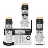 VTech IS8151-3 Super Long Range 3 Handset DECT 6.0 Cordless Phone for Home with Answering Machine, 2300 ft Range, Call Blocking, Bluetooth, Headset Jack, Power Backup, Intercom, Expandable to 12 HS