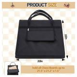 Yuxung 22 x 22 Chess Bag Standard Chess Board Carrying Bag with a Single Zippered Pocket for Storing Your Equipment an Ideal Gift
