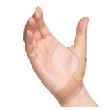 Velpeau Elastic Thumb Support Brace Liner (Pack of 2), Splashproof Thumb Wrist Compression Sleeve for Arthritis Pain, Tendonitis, Sprains, Sports, Fits Left & Right Hands (Khaki, Short Version, S)