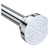 Ausemku Shower Curtain Rod Tension - 26-76 Inch Never Rust Non-Slip Spring Tension Curtain Rod No Drilling Stainless Steel Curtain Rod Use Bathroom Kitchen Silver