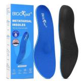 ERGOfoot Metatarsalgia Insoles, Heavy Duty Work Boot Inserts for Women Men, Relieve Morton