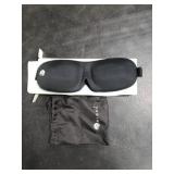 Nidra Contoured Sleep Mask for Side Sleepers Zero Pressure Fit, Light Blocking Eye Shade for Sleeping & Travel Black, Standard Size