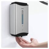 AIKE Automatic Soap Dispenser Commercial Wall Mounted Liquid Dispenser Brushed Stainless Steel Finish 1100ml Large Capacity