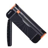 WORKLION Paper Cutter - A4 Paper Craft Cutter with Security Blade for Cut Gift Card, Coupon, Label, Cardstock, Photo, 12 inch Black Office Paper Trimmer