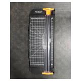 WORKLION Paper Cutter - A4 Paper Craft Cutter with Security Blade for Cut Gift Card, Coupon, Label, Cardstock, Photo, 12 inch Black Office Paper Trimmer
