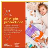 Sposie Diaper Booster Pads | Stop Leaks in Baby Overnight, Nighttime Diapers | Disposable Toddler Training Underwear Girls & Boys | Adhesive Diaper Pad | 84 Count (Pack of 3)