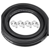 5/16 Inch ID Fuel Line Hose - 10FT Marine Grade Fuel Line with 4PCS Hose Clamps,300PSI High-Pressure Fuel Line for Automotive Fuel Systems Engines (5/16 ID)