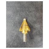 ZELCAN 10 Sizes Titanium Step Drill Bit, 1/4 to 1-3/8 Inches High Speed Steel Drill Cone Bits for Sheet Metal Hole Drilling Cutting, HSS Multi Size Hole Stepped Up Unibit for DIY Lovers Electrician