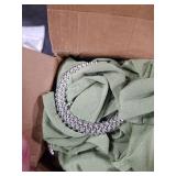 Tegeme 80 Pieces Chair Sashes & Bows - Stretch Spandex Chair Cover Band with Buckle for Wedding, Hotel Banquet, Birthday Party & Home Bulk Decorations(Sage Green)