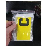 PATIKIL 11.8x2.8 Soccer Captain Armband, 4Pcs Nylon Elastic Protective Arm Badge for Youth Adult Team Adjustable Soccer Rugby Basketball Training, Yellow