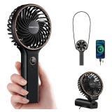 SWEETFULL Handheld Portable Fan, 5000mAh Rechargeable Battery, 6 Speed Wind, LED Digital Display, Foldable Electric Personal Mini Travel Fan with Backup Power, Summer Essentials Gifts for Women Girl