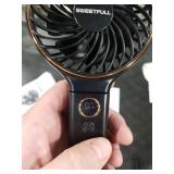 SWEETFULL Handheld Portable Fan, 5000mAh Rechargeable Battery, 6 Speed Wind, LED Digital Display, Foldable Electric Personal Mini Travel Fan with Backup Power, Summer Essentials Gifts for Women Girl