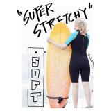 Dark Lightning Shorty Wetsuit Women, 2/2mm Wet Suit for Women Cold Water Swimming Diving Surfing Snorkeling Kayaking Water Sports,Triathlon Wetsuit (Blue,Size 12)