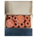 10 Pack Trimmer Spool Line for Worx,(WA0010)Replacement Trimmer Spool Line for Worx,Trimmer Line Refills 0.065 inch for Worx,Suitable for Worx String Trimmers(8 Pack Grass Trimmer Line,2 Trimmer Cap)