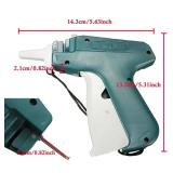 Clothes Price Label Tagging Gun, Labeler Clothing Tag Attacher with 1000(±50) White Barbs Fasteners and 5 Extra Steel Needles