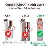 Replacement Heads for Finishing Touch Flawless 3rd Generation Facial Hair Remover Double Halo Blades for Precise Hair Removal (4 Pack)