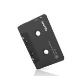 Arsvita Car Audio Bluetooth Wireless Cassette Receiver, Tape Player Bluetooth 5.0 Cassette Aux Adapter, Black