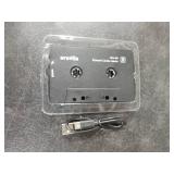 Arsvita Car Audio Bluetooth Wireless Cassette Receiver, Tape Player Bluetooth 5.0 Cassette Aux Adapter, Black
