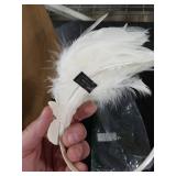BABEYOND 1920s Flapper Headband Accessories Roaring 20s Feather Hair Band Vintage Gatsby Party Accessories (White)