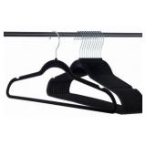 Black Velvet Hangers Bulk Pack