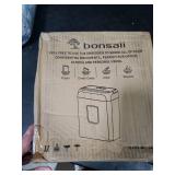 Bonsaii Paper Shredder for Home Use, 3.4 Gal Wastebasket, 6 Sheet Crosscut Paper Credit Cards, Staples, and Clips Shredder for Home Office Use, Portable Handle Design (C237-B New Version)