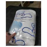 Franco Cinnamoroll Bedding 5 Piece Super Soft Cozy Reversible Comforter and Sheet Set with Sham, Twin, (100% Official Licensed Product)