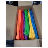 AxPower 24 PCS Chair Pocket for Classroom, Chair Organizer, Student Chair back Buddy Pocket Chart, with 6 Storage Pockets and One Name Tag, Seat Storage Sack 15 W x 19 H, 6 Bright Colors