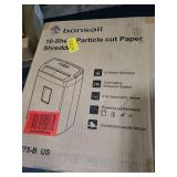 Bonsaii Paper Shredder, 10-Sheet Home Office Shredders, Micro Cut Home Use Paper Shredder with 5.5 Gallons/P-4 High Security/5 Minutes/Shred Card,Staple,Clips (C275-B)