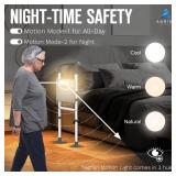 Agrish Bed Rails for Elderly Adults Safety - with Motion Light & Storage Pouch, Bedside Assist Bar with Support Legs for Seniors & Surgery Patients - Medical Bed Rail