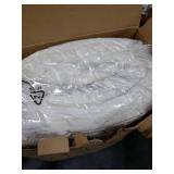 Bedsure Fluffy Comforter Set Full Size - Super Soft Faux Fur Bed Set Cream White, All Seasons Warm Plush Fleece Bedding, 3 Pieces, 1 Shaggy Fuzzy Full Size Comforter with 2 Pillowcases