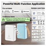 ORGBRO Label Maker Machine with Tape, X1 Portable Bluetooth Mini Label Printer, Support Pre-Cut & Continuous Label, Wireless Small Label Makers with Versatile App for School Home Office Organization