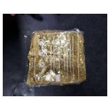 ShinyBeauty Sequin Tablecloth-Gold Sequin Table Overlay and Sequin Tablecloth/Linen for Wedding/Party/Event/Decoration-Gold (36inx36in)
