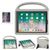 SUPLIK Kids Case for iPad 5th/6th Generation (9.7-inch, 2017/2018), iPad Air 2 Case with Screen Protector, iPad Pro 9.7 Durable Shockproof Protective Cover with Handle Stand for Kids, Gray