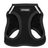 Voyager Step-In Air Dog Harness by Best Pet Supplies - All Weather Mesh Step in Vest Harness for Small and Medium Dogs, Black, size XL - Chest: 20.5 - 23