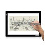 HUION L4S LED Light Box A4 Ultra-Thin USB Powered Adjustable Light Pad for Tracing