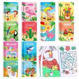 BenLouis 24 Pcs Summer Mini Coloring Books Kids Pool Beach Party Favors Small Activity Books Bulk for Kids Summer Hawaii Birthday Goodie Bags Stuffers Return Gifts Classroom Travel